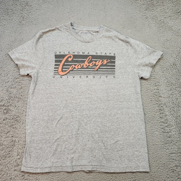 Oklahoma State Cowboys Shirt Mens Medium Gray NCAA College Football Champion Tee - Picture 1 of 7